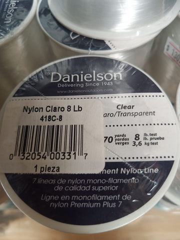 NYLON CLARO 8LB DANIELSON